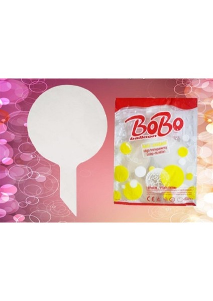 Balon Diyarı 24 Inch Şeffaf Bobo Balon - Parti ve Doğum Günü Süslemeleri Için Işıklı Balon, Büyük Boy