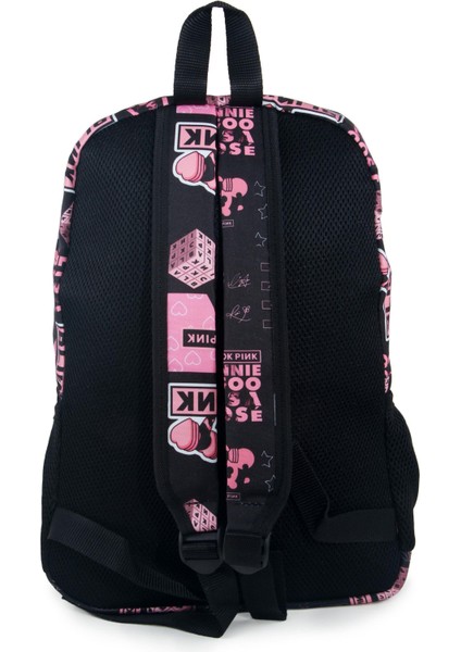 4'lü Set Blackpink K-Pop Desenli Sırt Çantası Kalemlik Makyaj Çantası Büyük Boy Makyaj Çantası modelleri