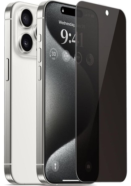 iPhone 16 Pro Max Esd Anti Static Hayalet Privacy Cam Ekran Koruyucu