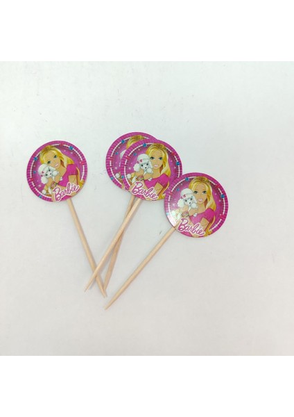 Barbie Temalı Karton Kürdan 20LI 2