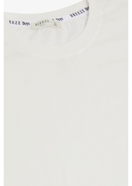 Erkek Çocuk Tişört Basic 4-14 Yaş, Ekru modelleri