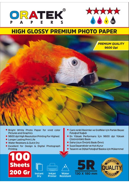 Canon Yazıcı Için Evertday Premium Parlak 13X18CM Fotoğraf Kağıdı 200 Gr. 100 Adet fiyatları