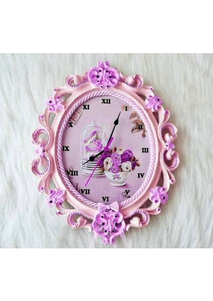 Çiçek Kabartmalı 23CM Çerçeve Silikon Kalıp