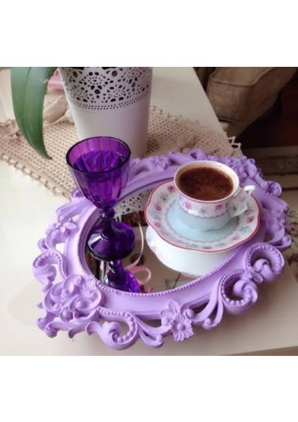 Çiçek Kabartmalı 23CM Çerçeve Silikon Kalıp