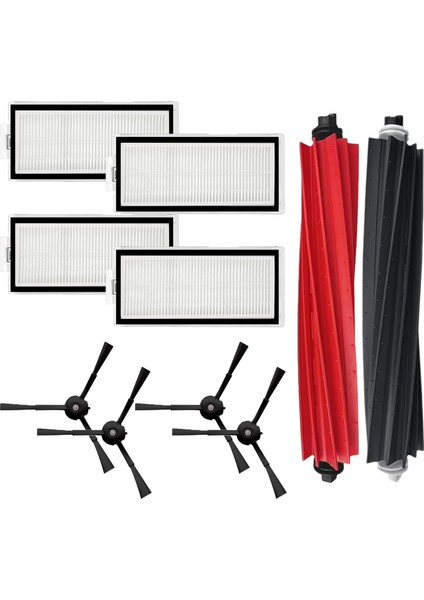 Roborock Q5 Pro , Q5 Pro Plus Uyumlu Siyah 10 Parça Yedek Set