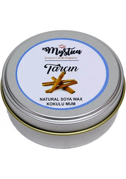 Soya Wax  Mum Kokulu Tenekede Tarçın