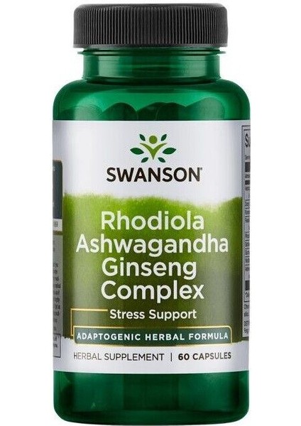 Rhodiola Ashwagandha American Ginseng Complex 60 Capsul