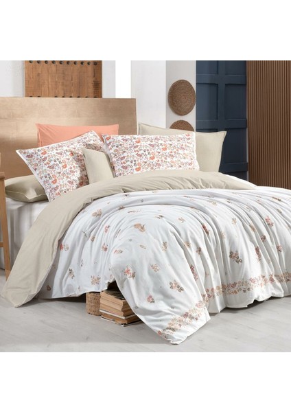 Liana Fancy Çift Kişilik Bej Nevresim Takımı