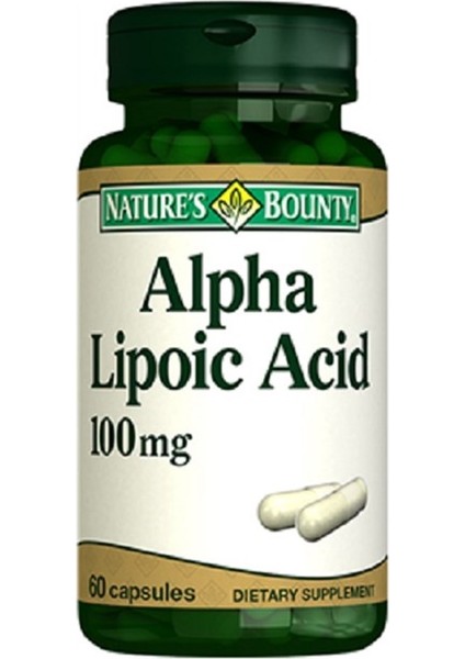 Nature´s Bounty Alpha Lipoic Acid 100 Mg 60 Kapsül