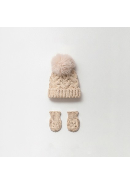Anne Bebek Unısex 0/6-6/12 Ay Ponpon Bere Eldiven