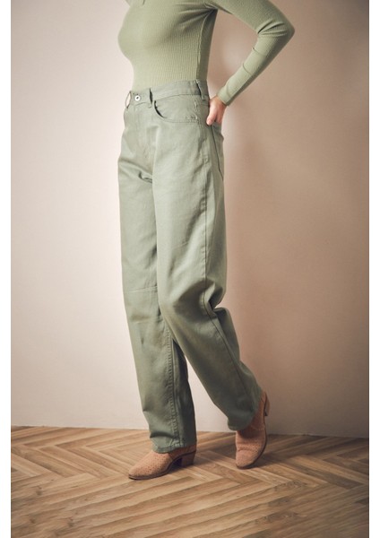 Fermuarlı Beli Tokalı Palazzo Jean fiyatları