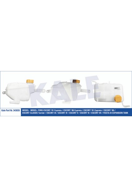 Genleşme Kavanozu Kapakli Escort 91 Express 1.8d-Escort V 1.6-Escort 1.8d Radyatör Ek Su Deposu 12