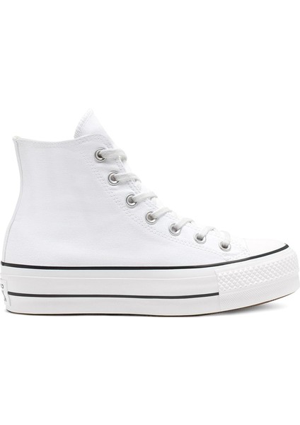 Chuck Taylor All Star Platform Canvas Kadın Beyaz Günlük Stil Ayakkabı 560846C