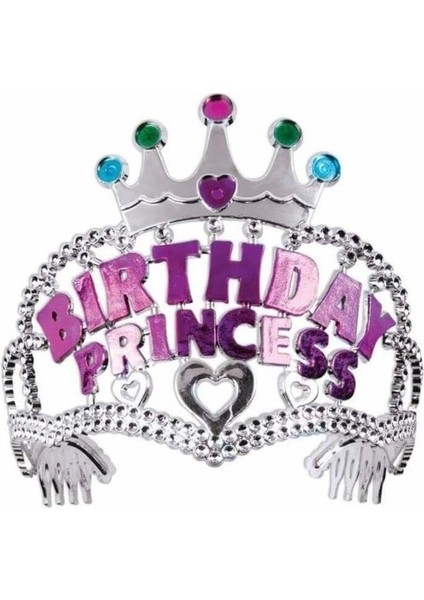 Birthday Prenses Yazılı Çocuk Parti Tacı fiyatları