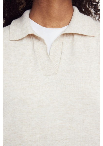 Kadın Tesettür Moda Şık Uzun Polo Yaka Uzun Kol Düz Uzun Triko Süveter Elbise indirimleri