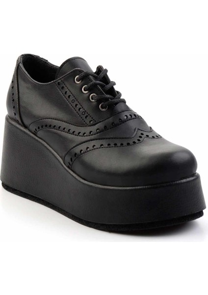 Siyah Kadın Oxford Ayakkabı K01154180409 modelleri