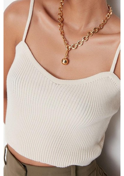 Kadın Moda Şık Crop V Yaka Uzun Kol Düz Crop Bağlama Detaylı Bluz-Hırka Triko Takım Triko Hırka indirimleri