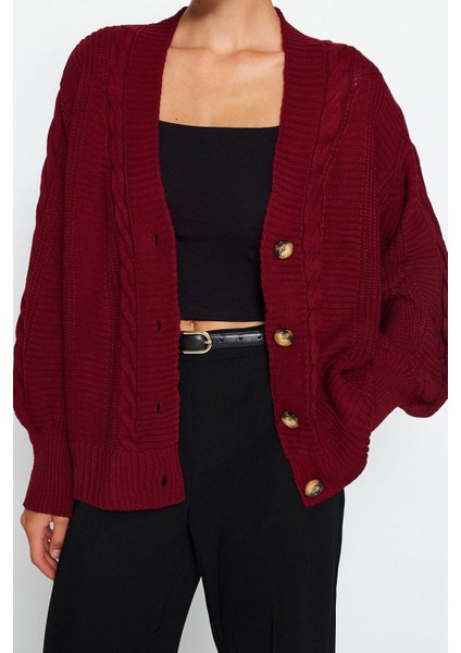Kadın Moda Şık Regular V Yaka Oversize Geniş Kalıp Triko Hırka modelleri