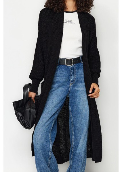 Kadın Moda Şık Uzun V Yaka Regular Maxi Basic Triko Hırka modelleri