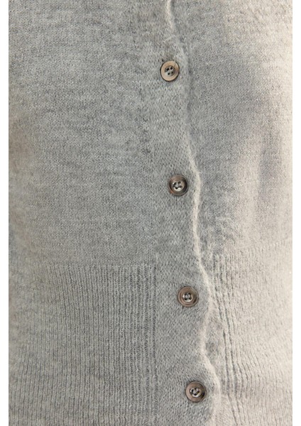 Kadın Moda Şık Regular Bisiklet Yaka Slim Yumuşak Dokulu Triko Hırka indirimleri