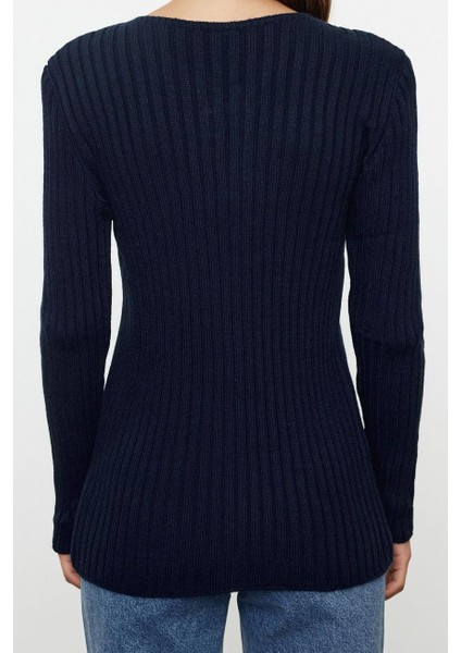 Kadın Moda Şık Midi V Yaka Slim Basic Fermuarlı Fitilli Triko Hırka indirimleri