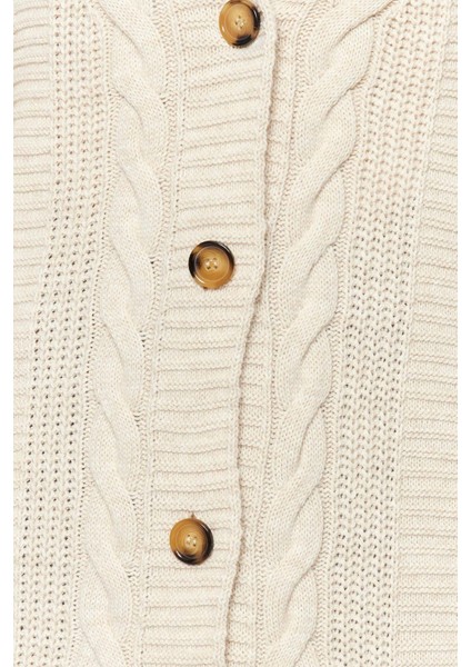 Kadın Moda Şık Tesettür Regular V Yaka Regular Saç Örgülü Bol Kesim Triko Hırka indirimleri