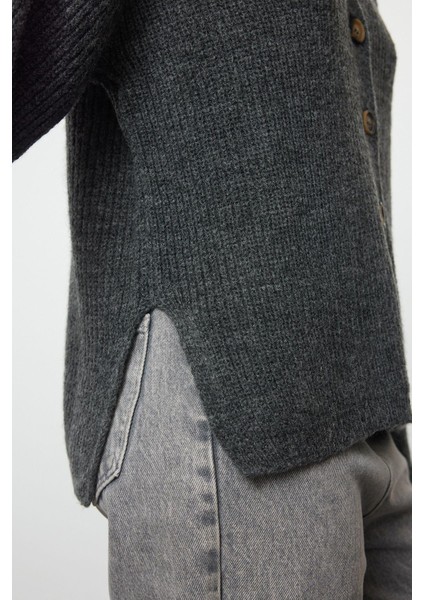 Kadın Moda Şık Regular V Yaka Regular Yumuşak Dokulu Basic Triko Hırka fırsatları