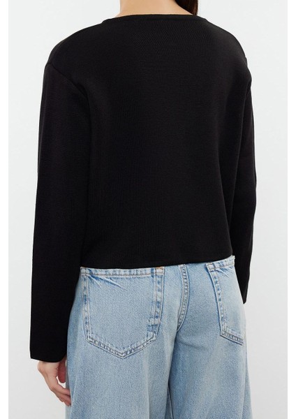 Kadın Modern Tarz Bisiklet Yaka Triko Hırka fırsatları