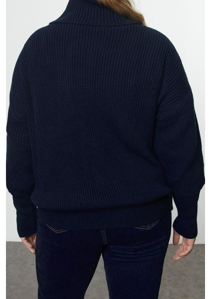 Büyük Beden Kadın Modern Tarz Rahat Uzun Devrik Yaka Düz Kol Regular Triko Hırka fırsatları