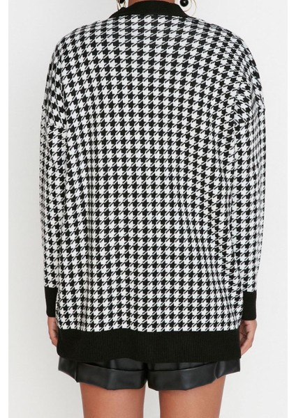 Kadın Modern Tarz Oversize V Yaka Midi Triko Hırka indirimleri