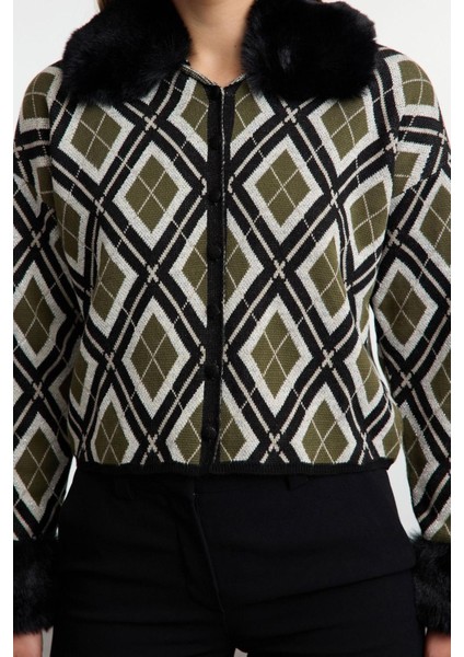 Kadın Modern Tarz Polo Yaka Triko Hırka fiyatları