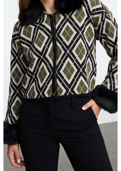 Kadın Modern Tarz Polo Yaka Triko Hırka modelleri