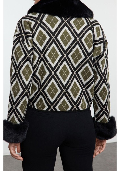 Kadın Modern Tarz Polo Yaka Triko Hırka fırsatları