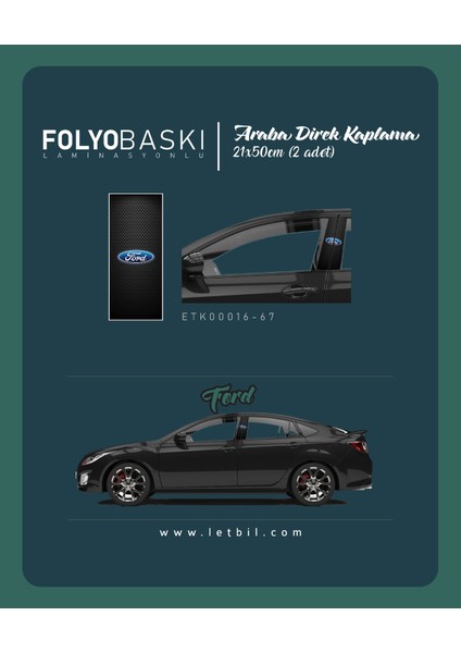 Araba Etiketleri, Tuning Kaplama, Direk Folyosu - Frd