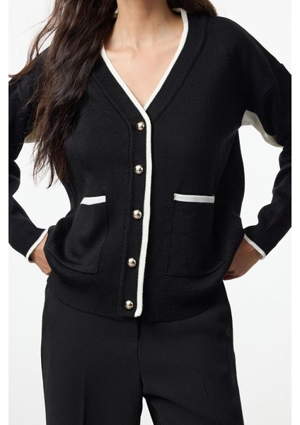 Kadın Modern Tarz Oversize V Yaka Triko Hırka modelleri