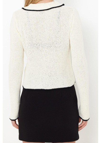 Kadın Modern Tarz Regular Polo Yaka Standart Triko Hırka fırsatları