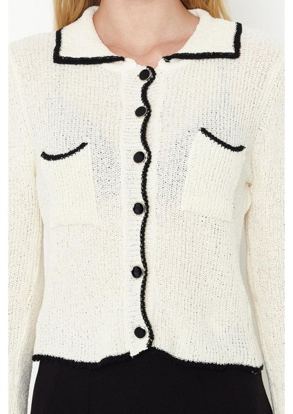 Kadın Modern Tarz Regular Polo Yaka Standart Triko Hırka indirimleri