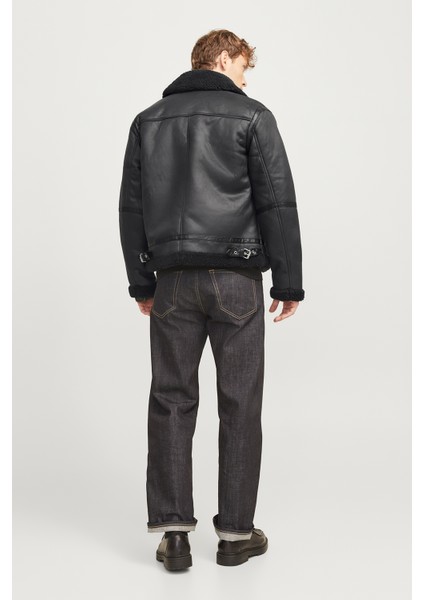 Jorcole Aviator Jacket Erkek Kürklü Deri Ceket