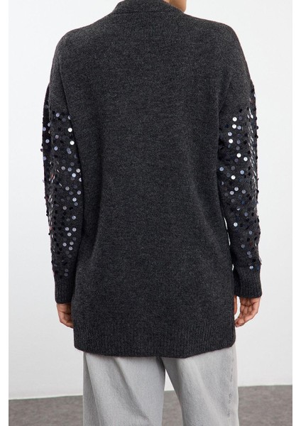 Kadın Modern Tarz Regular V Yaka Midi Triko Hırka fırsatları