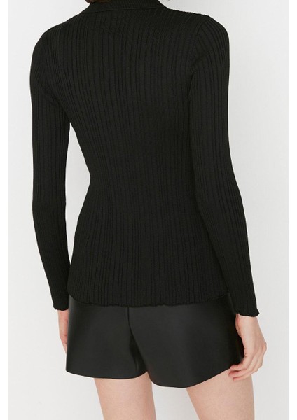 Kadın Modern Tarz Slim Polo Yaka Regular Triko Hırka fırsatları