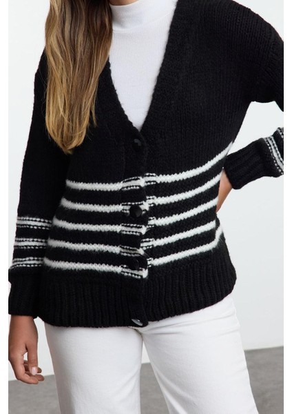 Kadın Modern Tarz V Yaka Triko Hırka