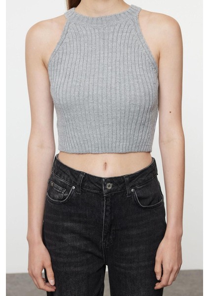 Kadın Modern Tarz Slim V Yaka Crop Triko Hırka fiyatları