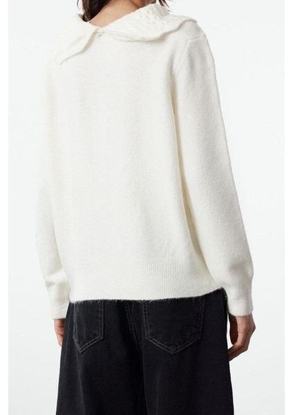 Kadın Modern Tarz Devrik Yaka Triko Hırka fırsatları