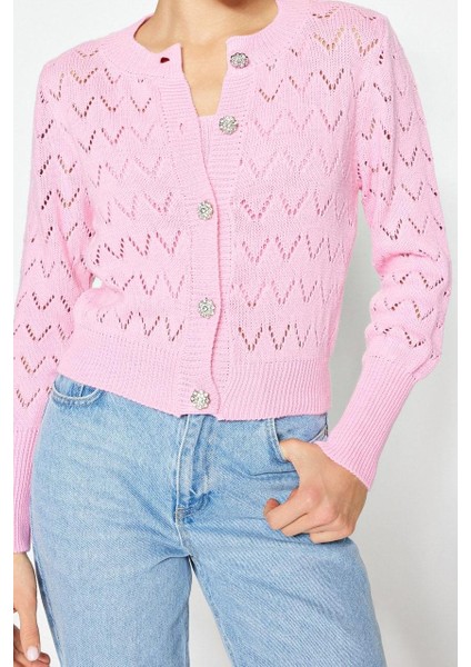 Kadın Modern Tarz Bisiklet Yaka Düğmeli Delikli Bluz-Hırka Takım modelleri