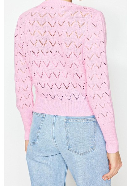 Kadın Modern Tarz Bisiklet Yaka Düğmeli Delikli Bluz-Hırka Takım fırsatları