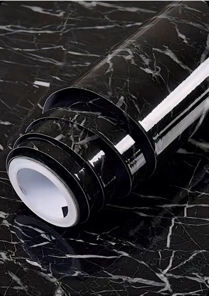 Siyah Mermer Desenli Alüminyum Plastik Duvar Sticker modelleri