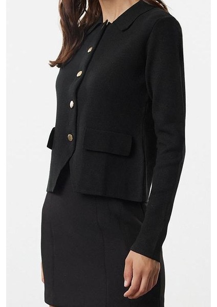 Kadın Modern Tarz Regular Polo Yaka Regular Triko Hırka modelleri