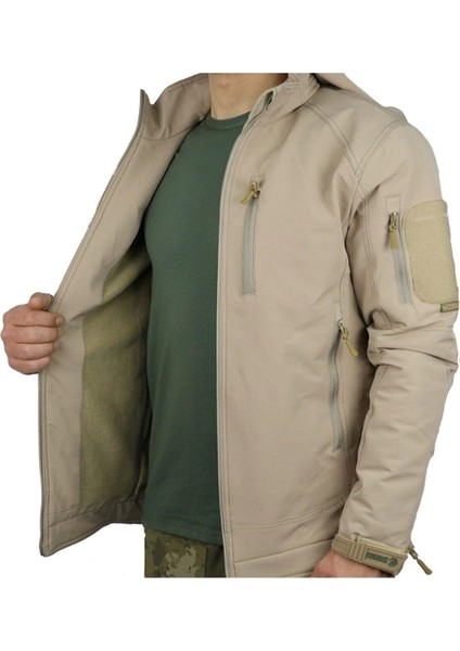Soft Sell Tactical Su ve Hava Geçirmez Mont Bej