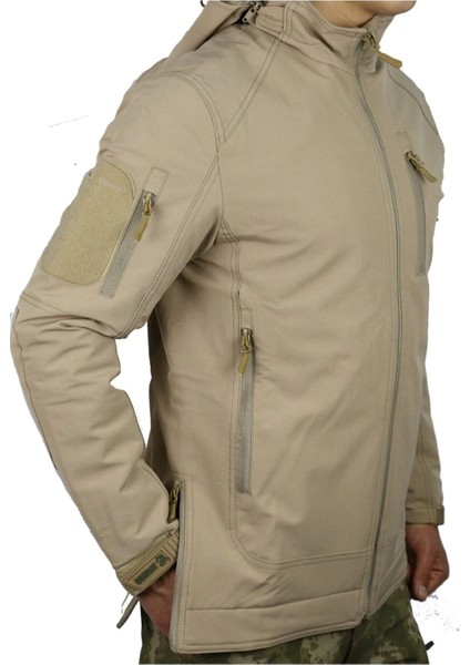 Soft Sell Tactical Su ve Hava Geçirmez Mont Bej