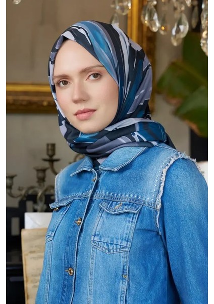 Seremoni Koleksiyonu Pure Desen Şal - Petrol